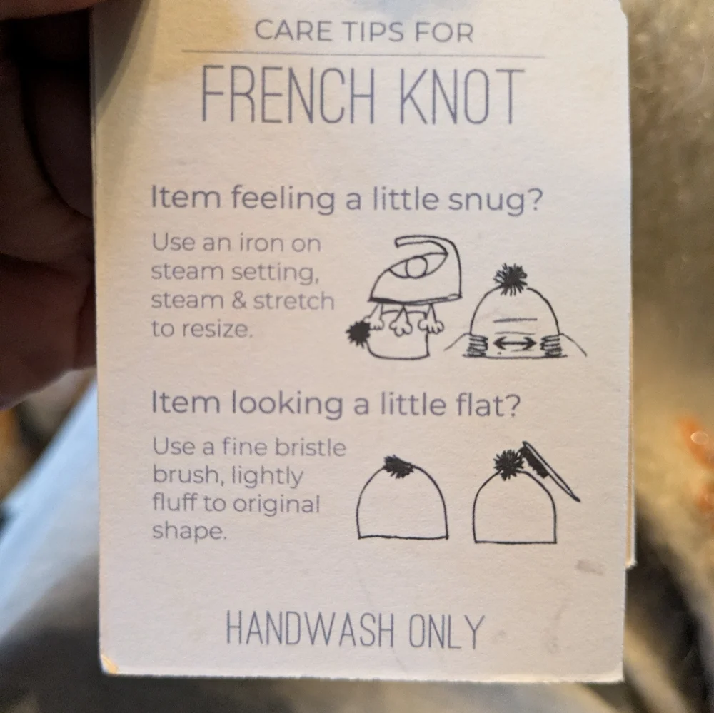 Anthropologie NWT French Knot Handmade Cream Bernie. - Picture 6 of 6